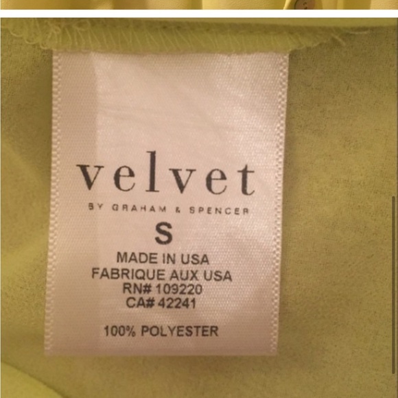 Velvet the brand sheet yellow button up - Picture 4 of 6